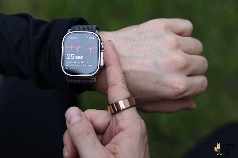 Функция ЭКГ на Apple Watch Ultra.